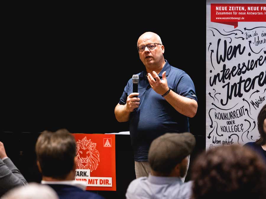 Marcus König bei der Zukunftskonferenz der IG Metall Schwabach